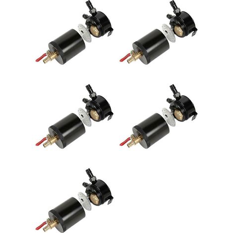 Réservoir de récupération d'huile universel 5X compact à 2 ports en aluminium avec vanne de vidange, pièces pour réservoir de carburant (1/5)