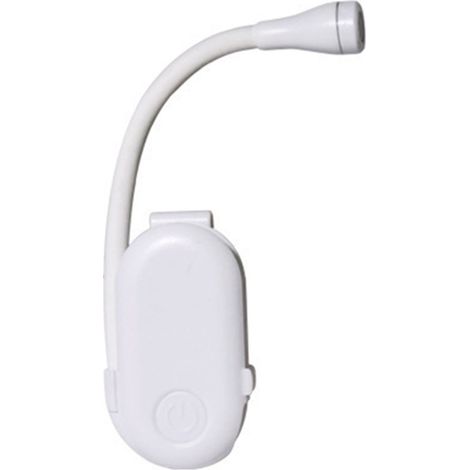 Ortviai Lampe de lecture LED rechargeable USB, clip portable pour livre ou bureau, lumière douce et réglable (1/5)