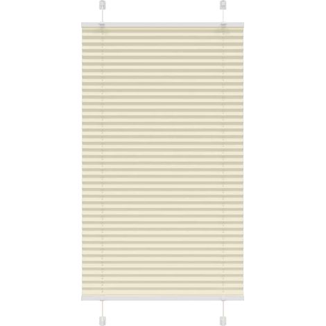 Plissee Creme 75x150 cm Stoffbreite 74,4 cm Polyester
