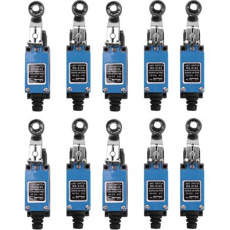 Lot de 10 interrupteurs de fin de course momentanés à galet ME-8104 pour fraiseuse CNC 5 A 250 V (mini-interrupteur ME8104) (1/5)