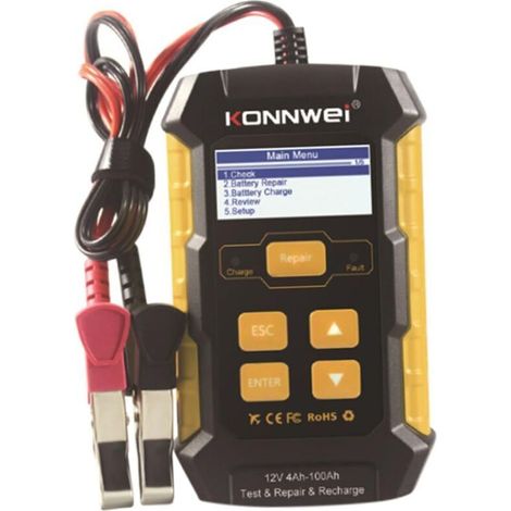 Testeur De Batterie Chargeur De Batterie Automatique C Chargeur Pour Chargeur De Batterie De Voiture Automobile 3 En 1 Chargeur Chargeurs De Batterie Analyseur De Batterie (1/4)
