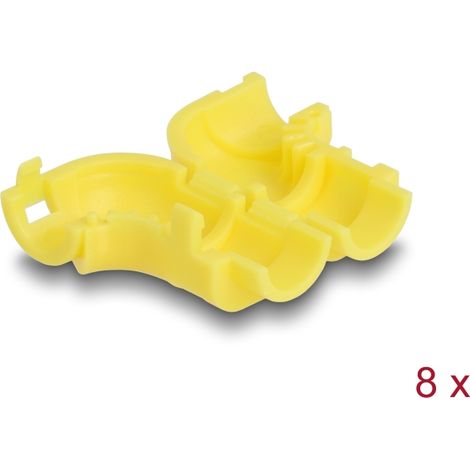 Delock Pinzas para cables para doblar, 8 piezas amarillo