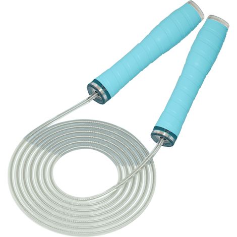 Corde à sauter sans fil pour le fitness, corde à sauter ajustable pour l'entraînement, poignée en silicone avec roulement à billes (1/5)