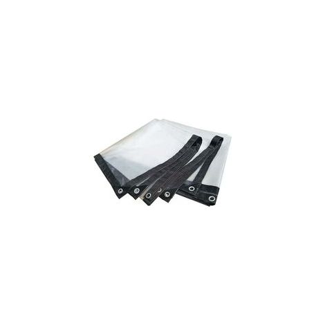 Lona protectora transparente de 2x3 m – Impermeable, resistente al moho y al frío – Ojales de acero inoxidable para su fijación