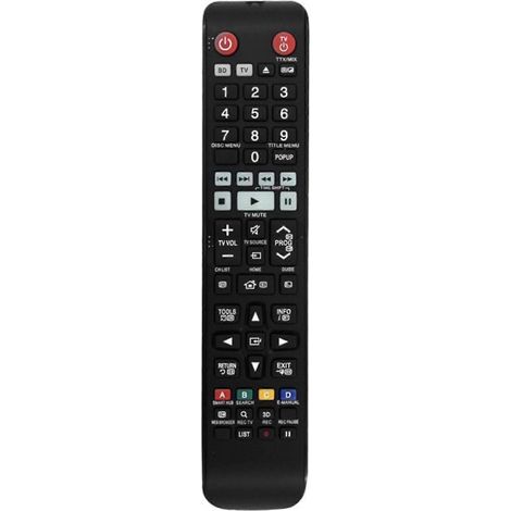 Télécommande de remplacement AK59-00176A compatible avec les systèmes home cinéma Blu-ray des séries H8500 et H8900. (1/5)