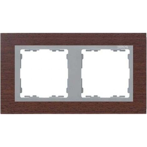 Cornice 2 elementi in legno wengè SIMON 82 NATURE 82927-65