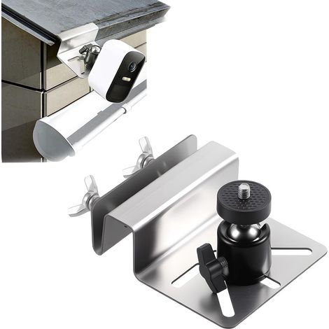 Stainless Steel Gutter Mount for Security SoloCam S340 Cameras 360 Degree Adjustable Mount Installation No Drilling Rust Screws (1/5)