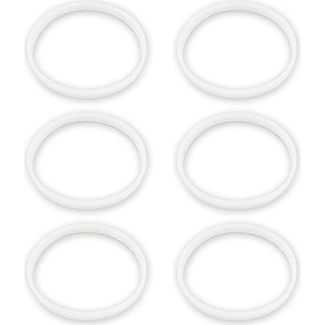 6 Pack Rubber Gaskets Replacement Seal White O-Ring for Ninja Small-- (1/5)