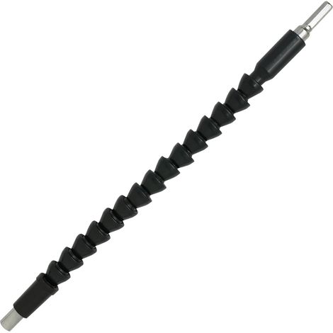 Dapetz ® 300mm 12" Flexible Power Bit Drill Extension, Bendable Drill Bit Extension, Flexible Rotating 1/4" Shaft Bits Electronics Drill Extension Bar (1/5)