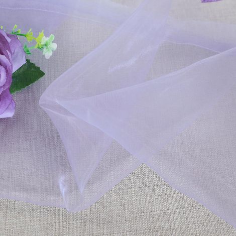 Voile Fenêtre Poche Tube Rideau Chambre Balcony Draperie Traitement Fenêtre Polyester Violet 200x100cm Simple Moderne Lumière douce Premium Matériel Souple Drapage Ambiance 1 Pièce (1/5)