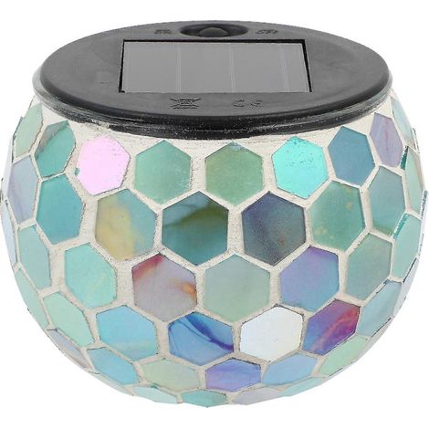 Lampe solaire LED extérieure pour jardin, pelouse ou campagne (1 pièce), style mosaïque (1/2)