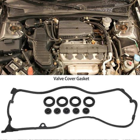 Ventildeckeldichtungssatz aus Gummi, perfekte Abdichtung VS50606R für Honda Civic DX LX EX HX GX 1.7L (Autobahn)