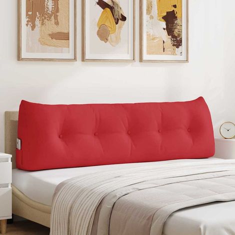 Cojín de Espalda Rojo 160 x 24 x 50 cm tela