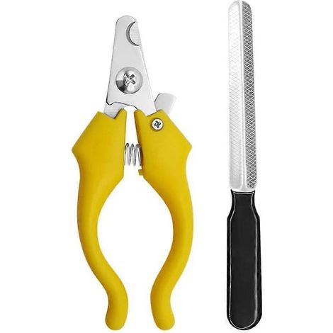 Ensemble de coupe-ongles pour animaux avec lime à ongles, outils de toilettage avec poignée antidérapante (1/5)