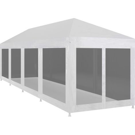 Carpa de celebraciones con 10 paredes de malla 12x3 m vidaXL
