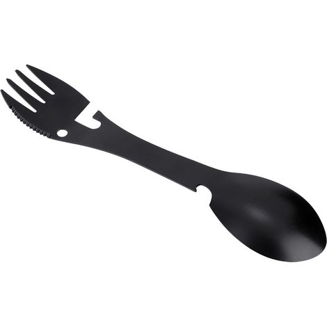 Cuillère Fourchette Multifonction 5 en 1 pour Camping et Voyage avec Ouvre-Boîte et Couteau