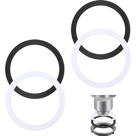 4 Pièces 110mm Joints Toriques pour Évier, Universel Caoutchouc Joints Rechange pour Bonde Accessoires de Vidange pour 110mm Cuisine Salle de Bain Bonde D'évier Cuisine et Salle de Bain