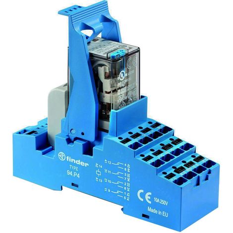 Finder 58.P4.9.024.5050 Module relais Tension nominale: 24 V/DC Courant de commutation (max.): 7 A 4
