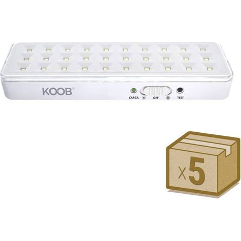 Pack 5 x Luz de emergencia Led EMERLUX F515, No permanente, Blanco frío (1/4)