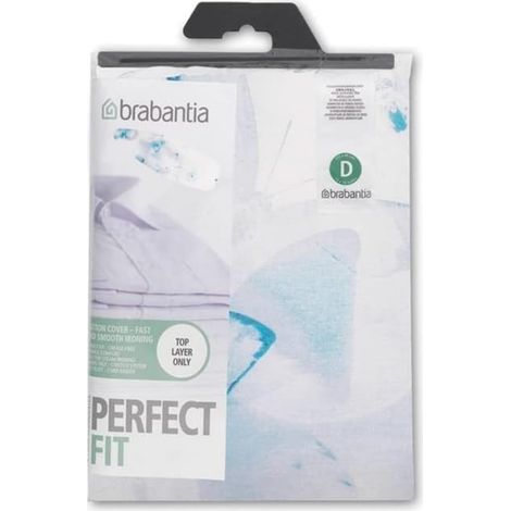 Brabantia Ironing Board Cover D 135x45 cm – Nature 1x Random 100% Cotton Top Layer with 2mm Foam Padding for Size D Ironing Boards Durable, Washable, and Easy to Install (1/3)