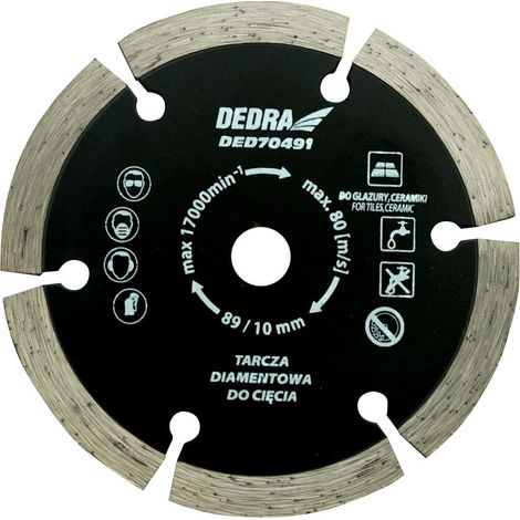 DEDRA Diamantklinge 89 mm für Keramik – präzises Schneiden