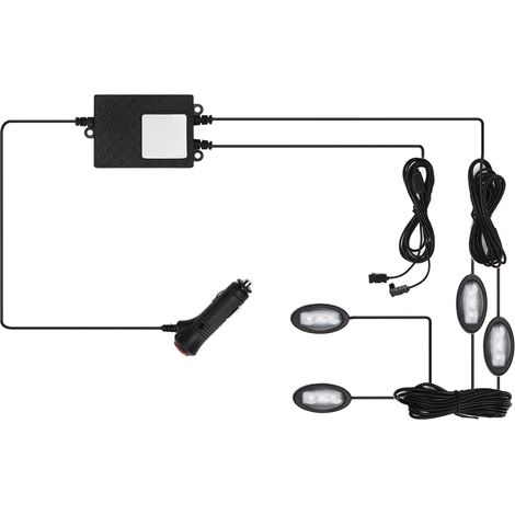 Ruban LED déco pour voiture, lumières néon RGB contrôlables par APP, remplacement pour Tesla Model 3 Model Y 2021‑2023 (1/5)