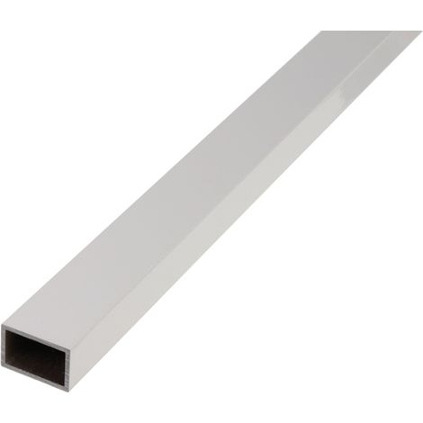 ALBERTS Rechteckrohr, Alu silber elox., LxBxHxS 1000 x 50 x 20 x 2 mm (1/5)