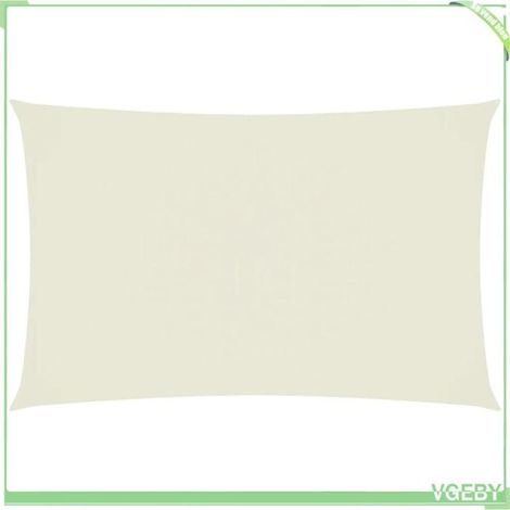 Voile de parasol - FAFEICY - 135218 - Rectangulaire 4x7 m - Tissu Oxford enduit PU - Protection anti-UV (1/5)