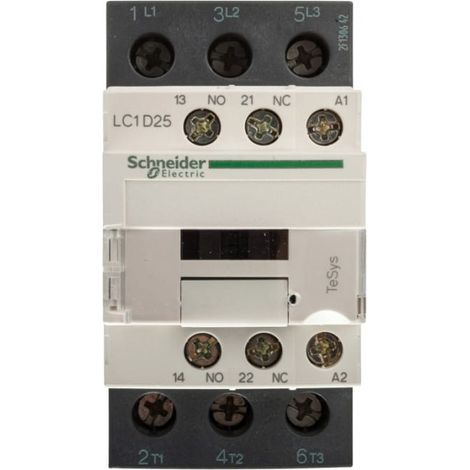Contactor TeSys Deca Power 25A 3P 42V CA 1NO 1NC LC1D25D7