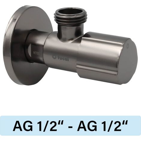 Eckventil Tucai TMM C850 Premium AG/AG  1/2"-1/2" schwarzstahl