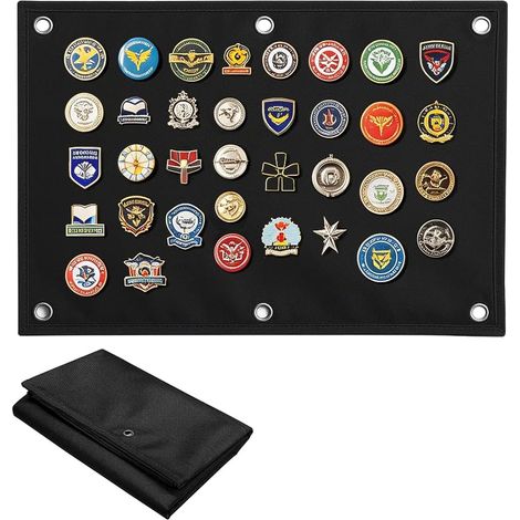 85 × 70 cm Taktische Wandpatches Wandpatches mit Ösen für Abzeichen, Namensbänder und ID-Schilder (schwarz) (1/5)