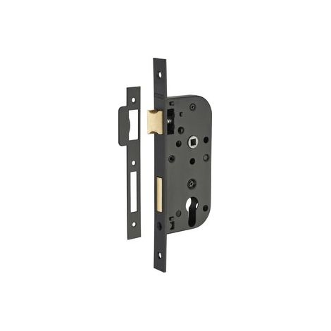 Thirard – Serrure encastrable à cylindre pour porte d'entrée – Axe 40mm – Pêne laiton – Mécanisme 2 tours – Têtière acier – Carré 7mm