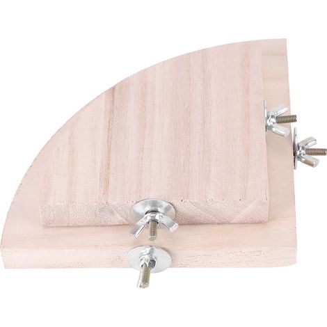 GARRYFIZH Cage à oiseaux en forme d'éventail, 2 pièces, perchoirs, plate-forme de support, jouet pour animal de compagnie, Hamster, perroquet, tendance