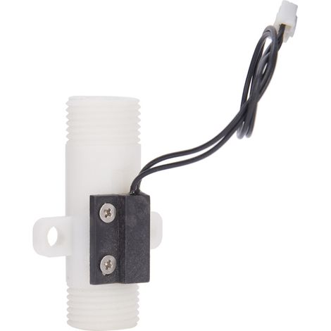 Deux capteurs de débit d'eau à double filetage externe FS G 1/2 pouce, de type gravité, en plastique (1/5)