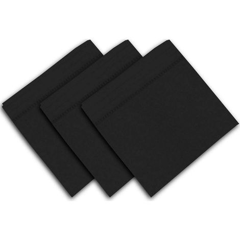 Serviette de Table, Noir, 45x45 cm
