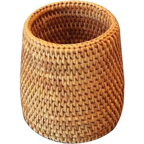 Geflochtene Teebox aus Rattan, kreativer Aufbewahrungskorb für Tee, multifunktionales Accessoire für die Teezeremonie und Stifte. (1/3)