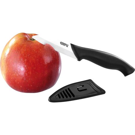 Coltello Ceramica CERAMO 18.5 cm Nero Bianco Gefu