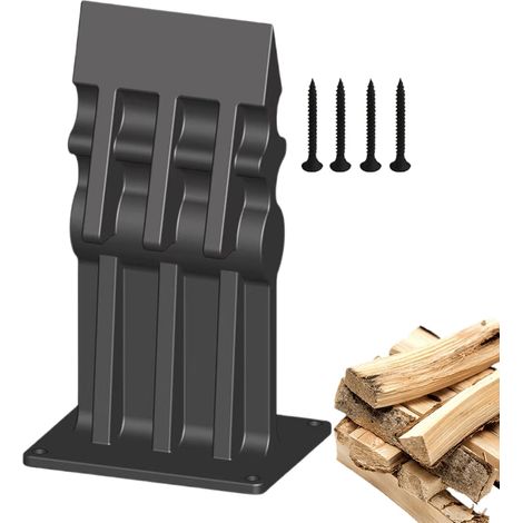 Fendeuse de bûches manuelle, fendeuse de bois manuelle Fendeur de bois stable, outils de fendage du ,Fendeur de de chauffage pratique, en fonte, pour Camping et Barbecue (1/5)