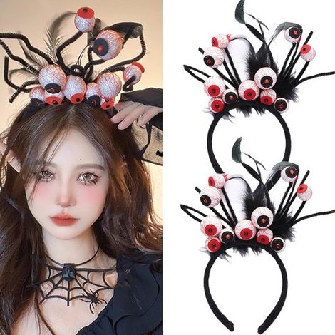Lot de 2 bandeaux - Accessoires de tête lumineux et décorés - Pour filles et femmes (1/5)