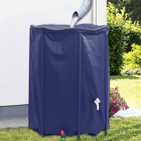 Serbatoio d'acqua pieghevole con rubinetto, 1350 L, in PVC (1/5)
