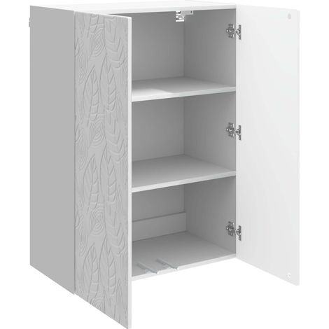Armadietto a muro Mobiletto a muro Bianco Lucido 66 x 34,5 x 90 cm DAS945542 (1/5)