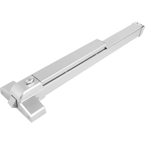 Ensemble de verrous de sécurité incendie à tige de poussée de 65 cm en acier inoxydable pour porte de sortie de secours. (1/5)
