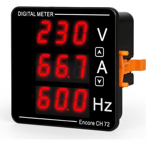 Voltmètre Ampèremètre, AC Digital Voltmètre Ampèremètre Fréquencemètre Multimètre Multifonction AC 50-500V 0-120A (1/5)
