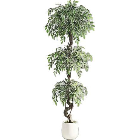 Árbol de ficus artificial, aspecto realista, fácil mantenimiento, 180 cm. (1/2)