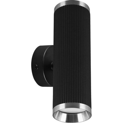 Applique murale chromée noire IP20 orientable Frida 2xGU10 35W Ideus (1/2)