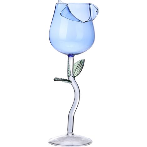 Rose-shaped wine glasses, creative rose-shaped whisky glasses, red wine glasses, cocktail glasses, Saft Home Bar Wedding glasses