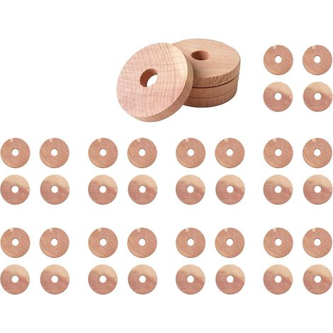 40 anelli in legno di cedro naturale per armadi e guardaroba – Protezione antitarme di alta qualità senza sostanze chimiche, con effetti di lunga durata, soluzione ecologica contro le tarme dei vestit (1/5)