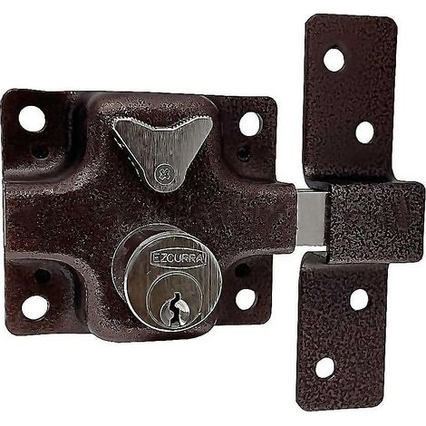 FPLUS cerrojo ezcurra 450 metalizado , Cerrojo de Seguridad con doble cilindro 
Palanca de acero
4 vueltas
Condena interior
Cilindro redondo + 3 llaves
Escudo
Acabados:
Metalizado (1/2)