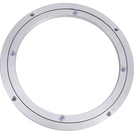 Plateau tournant en alliage d'aluminium robuste pour table ronde de salle à manger (1/5)