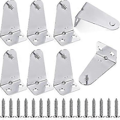 Ensemble de 8 supports de fixation métalliques horizontaux pour stores, avec vis, pour stores horizontaux B (1/3)